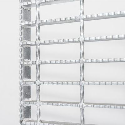 Machine Pressure Welding Non Slip Grating In Stainless Steel Texture For Slip-Resistant Flooring