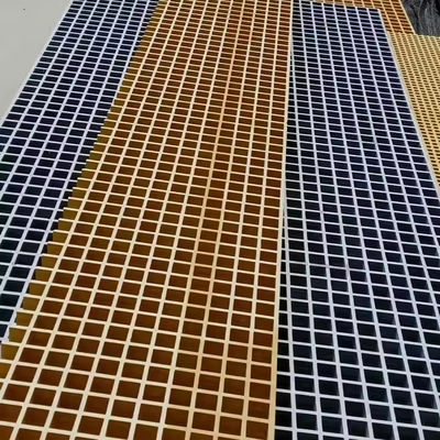 UV Resistant Glass Fibre Grating Sheets Customized Shape for Construction