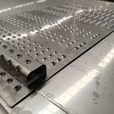 Square Hole Shape Perforated Metal Plate With Hexagonal Hole Pattern