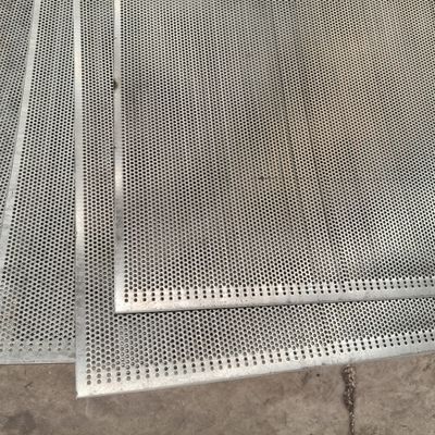 10*10mm White Perforated Sheet Metal Strong Durable Structures In Different Industries