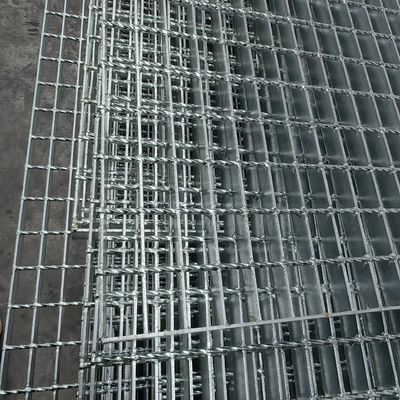 Public Drain Area Industrial Steel Grating With Welded Mesh Technique And 50mm*5mm Bearing Bar