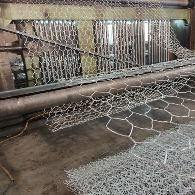 120x150mm Verzinkter Draht Doppeldreh-Hexagonaldrahtnetz Steinkörbe